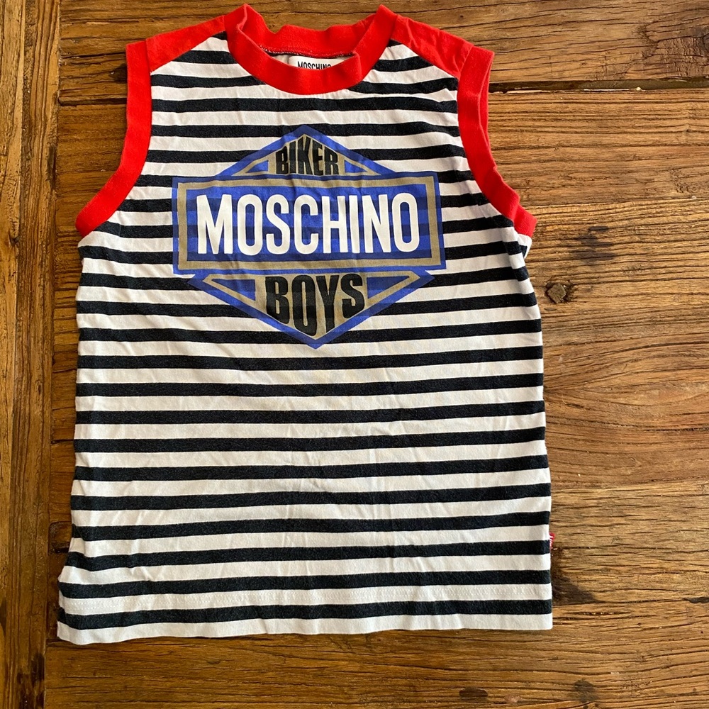 Moschino boy camisole - stripped - 5 T